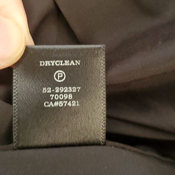 Ann Taylor Flounce Hem Skirt Dot Jacquard Black Knee Length Size 10 - Picture 7 of 8